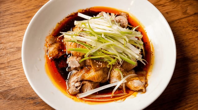 Pork Belly w/ Sweet Garlic Chili Oil.