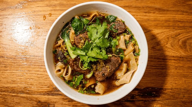 Taiwanese Beef Noodle Soup.