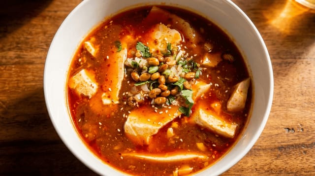 Spicy Soft Tofu Pot.