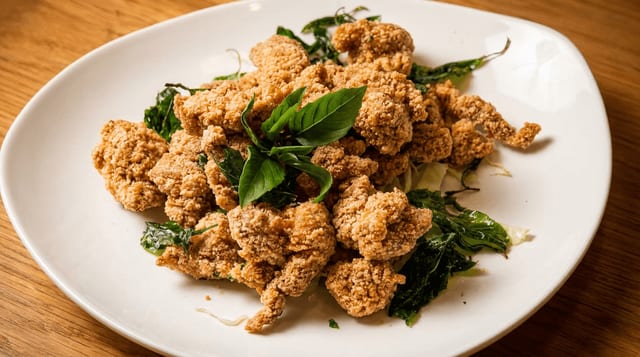 Salt & White Pepper Crispy Chicken.