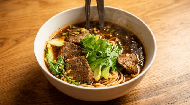 Sichuan Beef Noodle Soup.