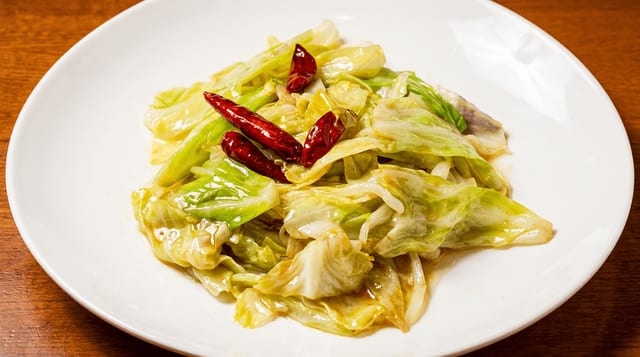 Chinese Cabbage w/ Dried Peppers.