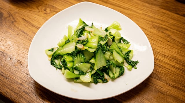 Baby Bok Choy w/ Garlic.