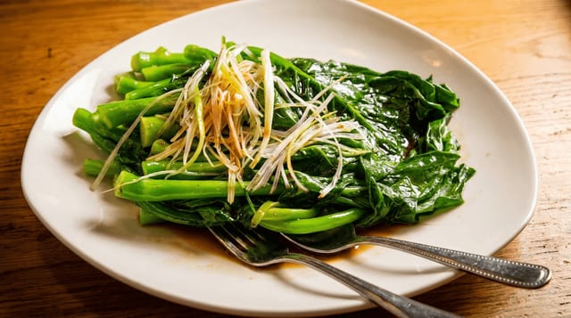 Ginger Soy Chinese Broccoli.