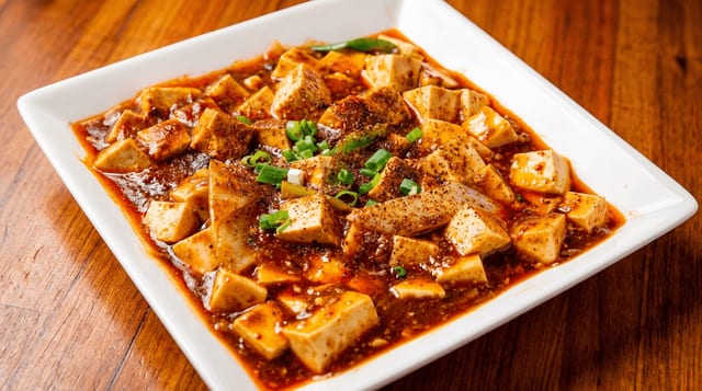 Vegetarian Mapo Tofu.